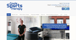 Desktop Screenshot of goolesportstherapy.com