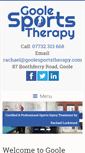 Mobile Screenshot of goolesportstherapy.com
